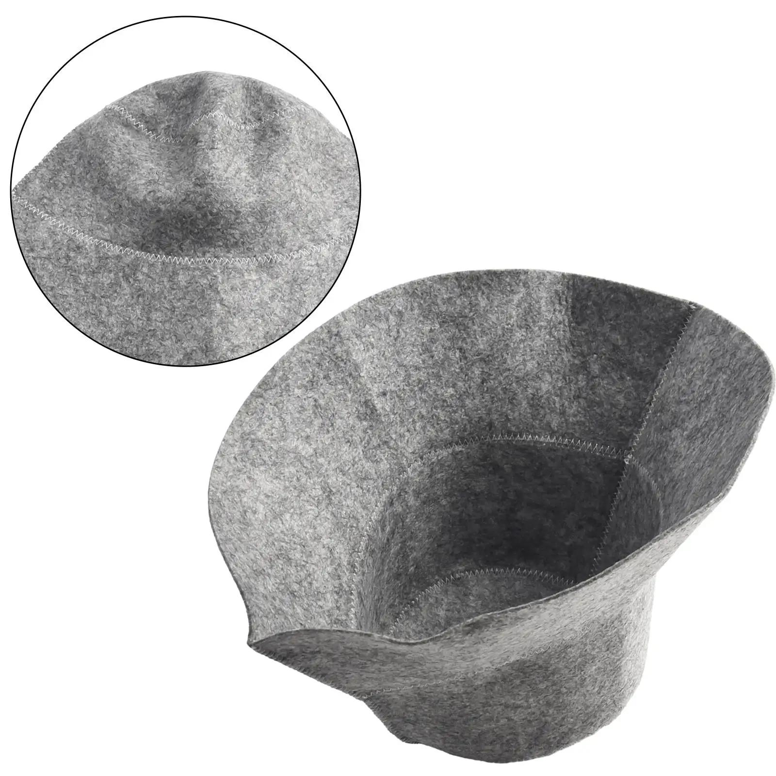 Chapeau de Sauna en feutre Anti-chaleur, casquette russe épaisse en feutre de laine, bonnet de douch