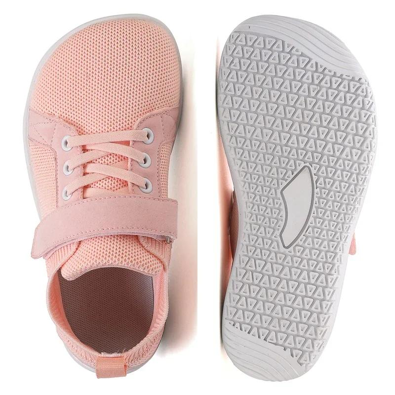 Chaussures pieds nus minimalistes pour petits/grands enfants + zéro chute + baskets larges pour garç