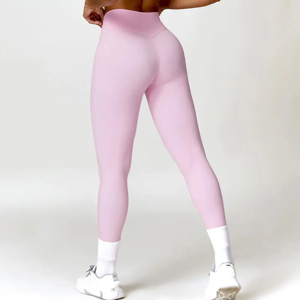 Pantalon de yoga sans couture pour femme, vêtements de sport, collants athlétiques extensibles, tail