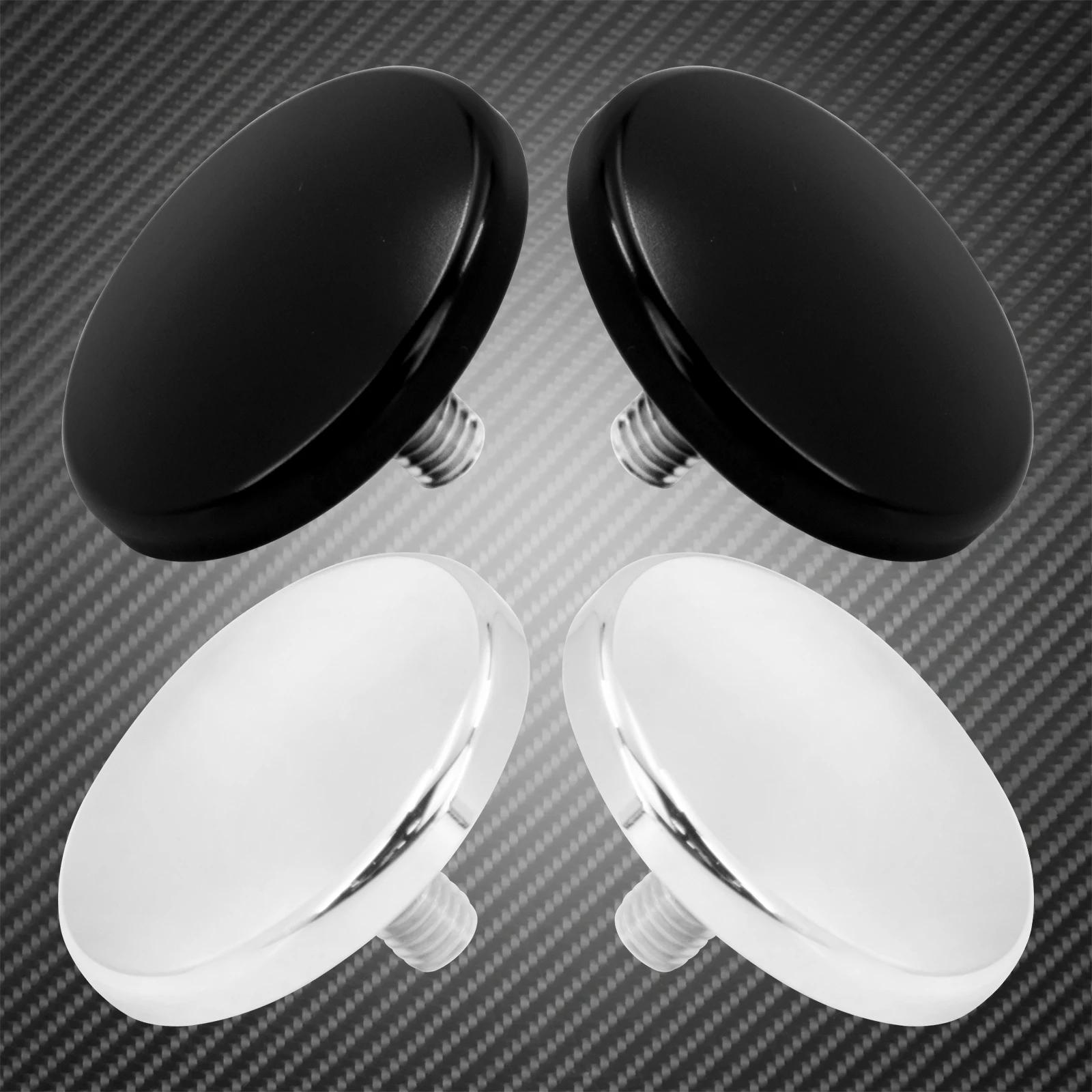 2x bouchons de miroir de carénage intérieurs Choppers, noir/Chrome, pour Harley Touring Electra Stre
