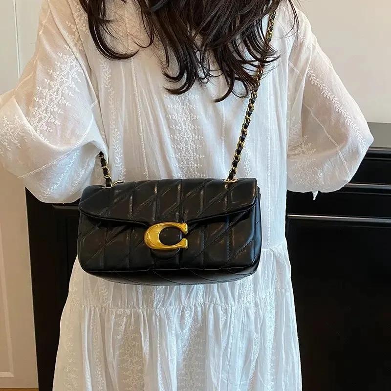 Nouveau sac à main tendance 2026 pour femme, style petit sac parfumé, sac à chaîne polyvalent à moti
