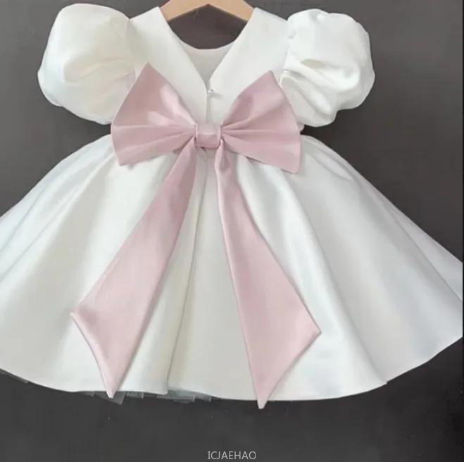 Robe de mariage pour filles, vêtements de princesse pour enfants, Costume de mariage à fleurs, tenue