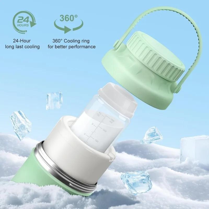Refroidisseur portable pour biberons de lait maternel, idéal pour les voyages, garde le lait frais p