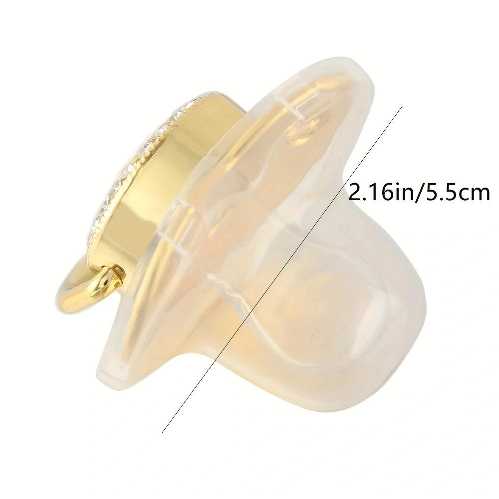 Sucette princesse scintillante avec gemme, sucette de sevrage de luxe, tétine pour bébé avec Clip en