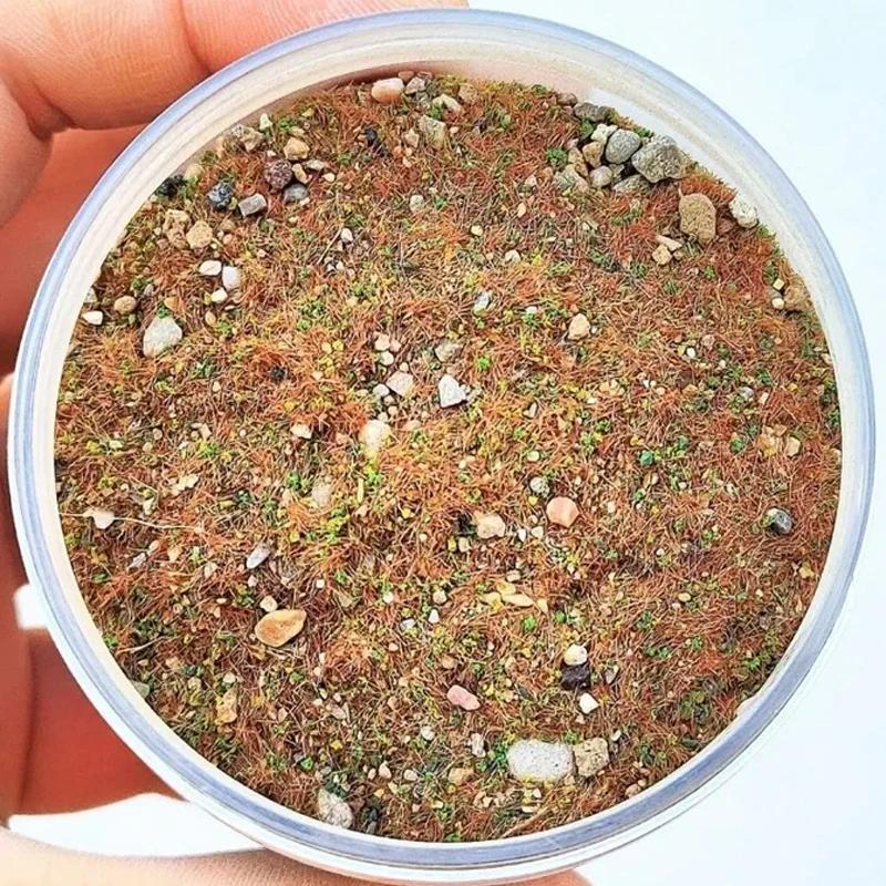 1.058 oz/sac bricolage modèle mélangé avec poudre d'herbe de pierre, simulation de pelouse, aménagem
