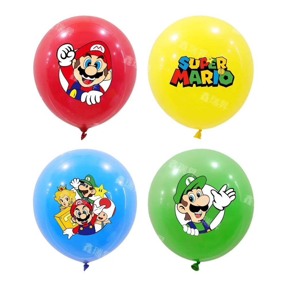 Ensemble de ballons Mario Bros, 10 pièces, figurines de dessin animé Kawaii, fourniture de décoratio