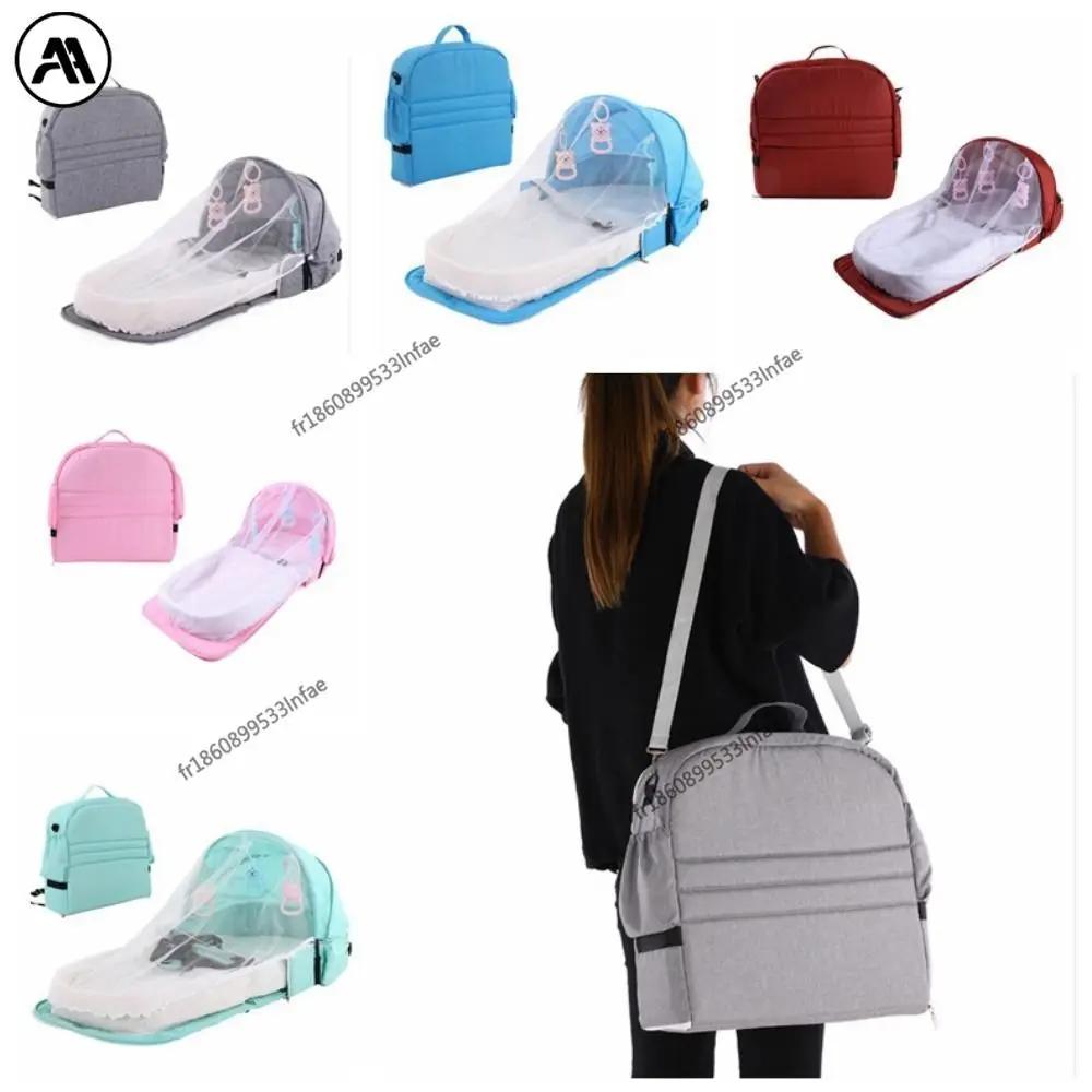 Lit de voyage multifonctionnel portable, lit anti-moustiques, lit pliant pour bébé, lit amovible, sa