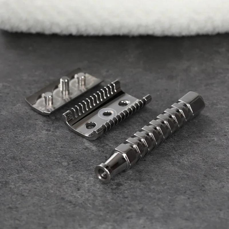 Yaqi Duomo rasoir de sécurité en acier inoxydable avec une écart de lame de 0.70MM longueur de poign