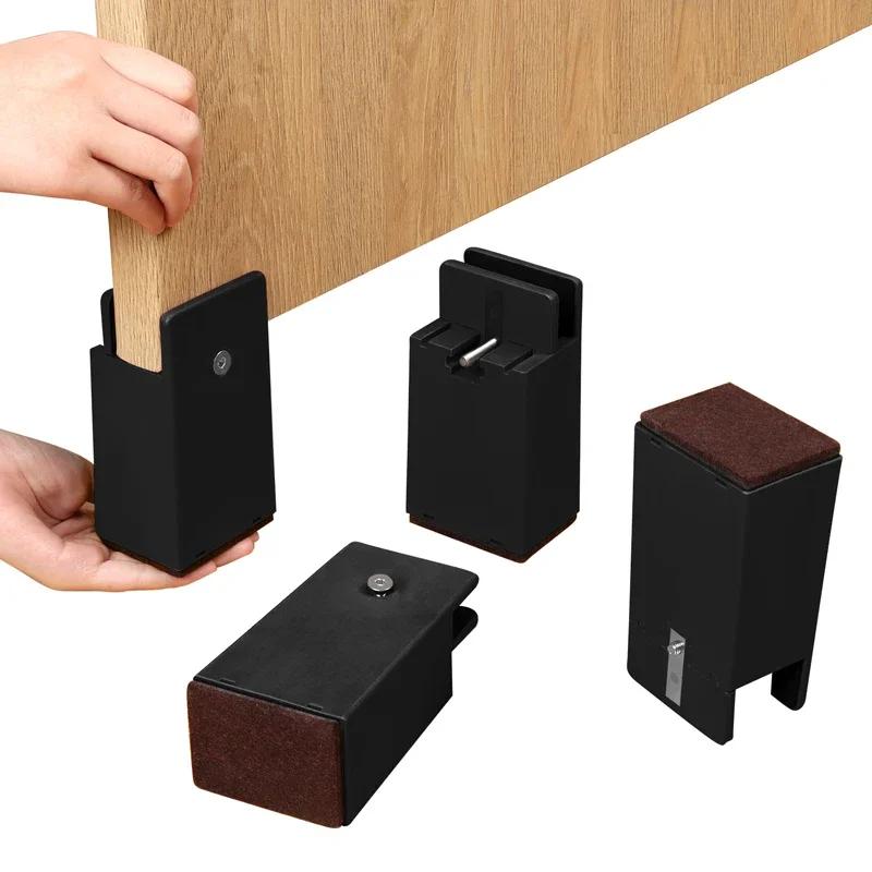 4 pièces pieds de chaise réglables Riser vis pince 2 4 pouces hauteur robuste canapé Tables lit meub
