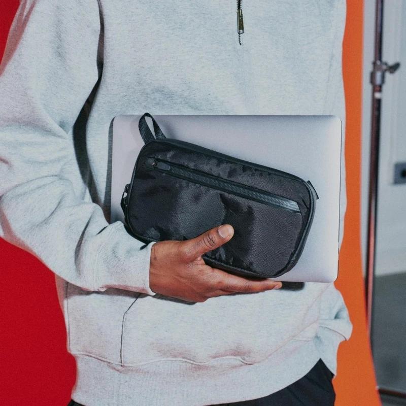 Pochette fine 2 X-Pac, sac à main portable imperméable et résistant à l'usure, sac de rangement pour