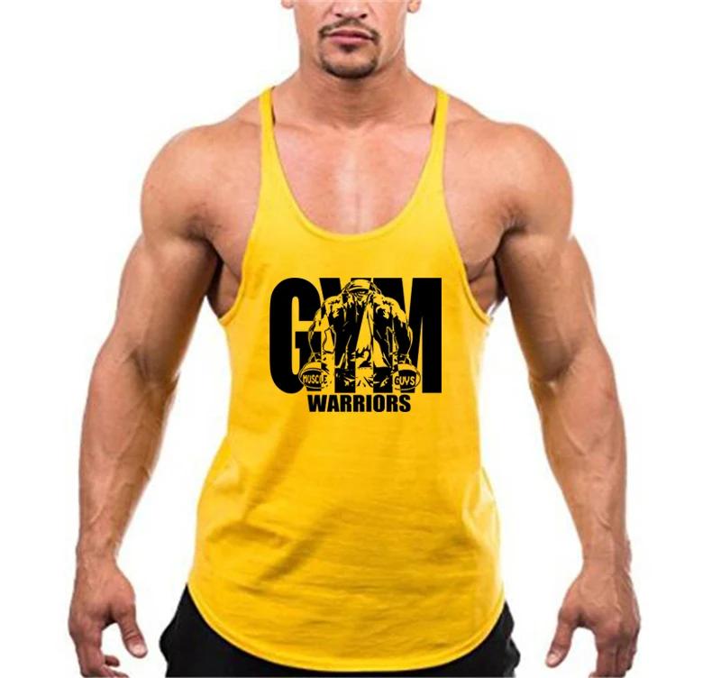 Débardeur de musculation pour hommes, vêtements de sport de marque, en coton respirant, gilets muscu