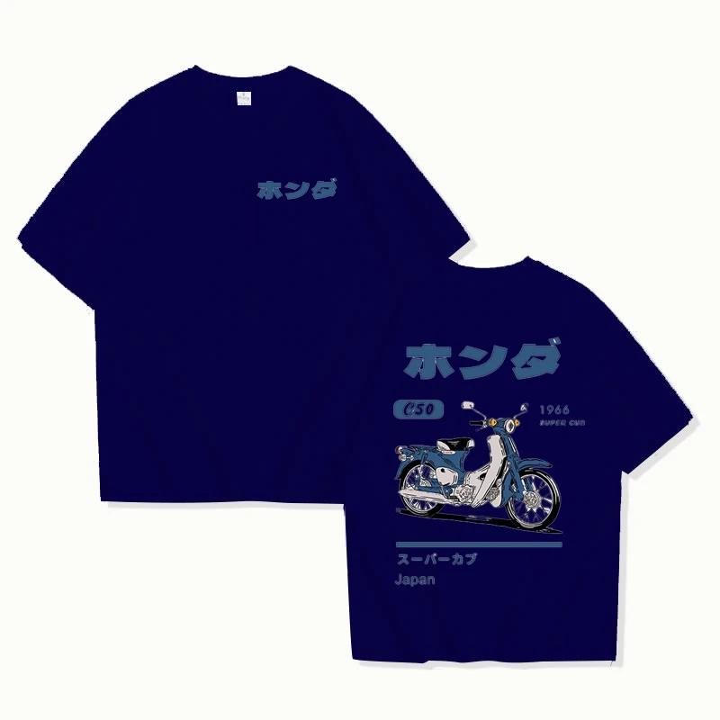 Mode T-Shirt ample rétro été dessin animé voiture impression unisexe à manches courtes col rond Coup