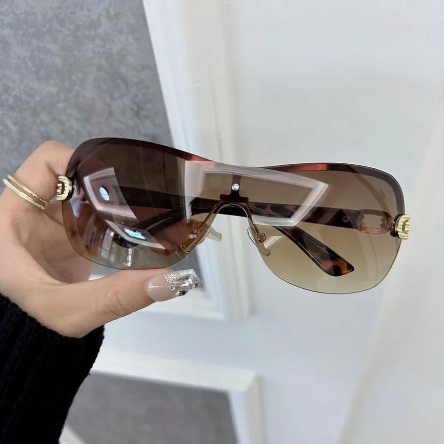 Lunettes de soleil carrées décontractées pour hommes et femmes, lunettes de soleil dégradées, marque