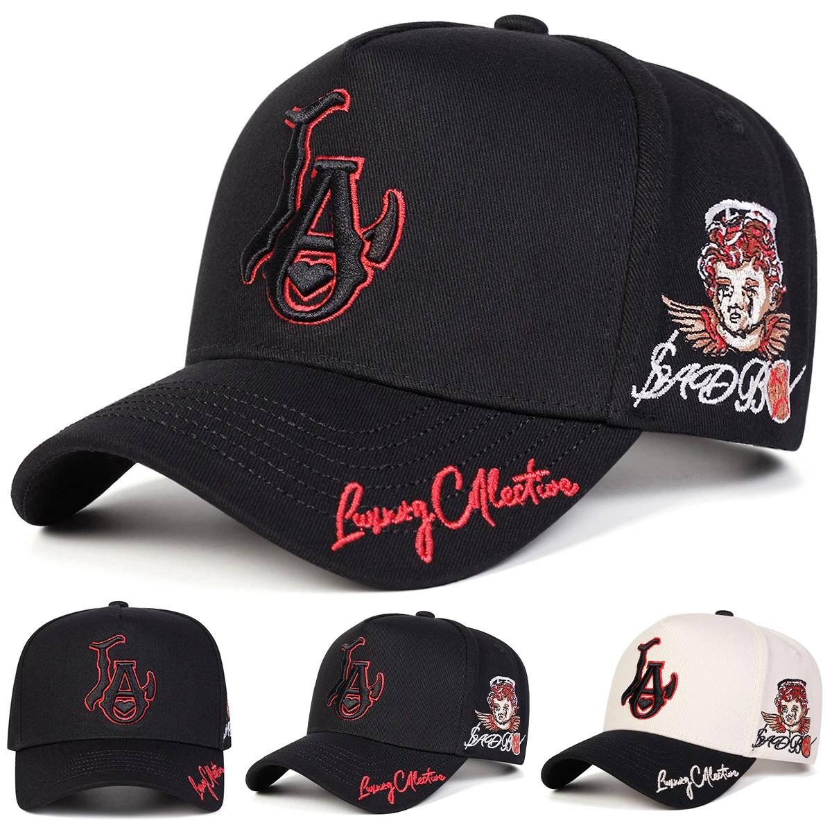 Casquette de Baseball unisexe avec broderie LA Love, chapeaux décontractés réglables pour l'extérieu