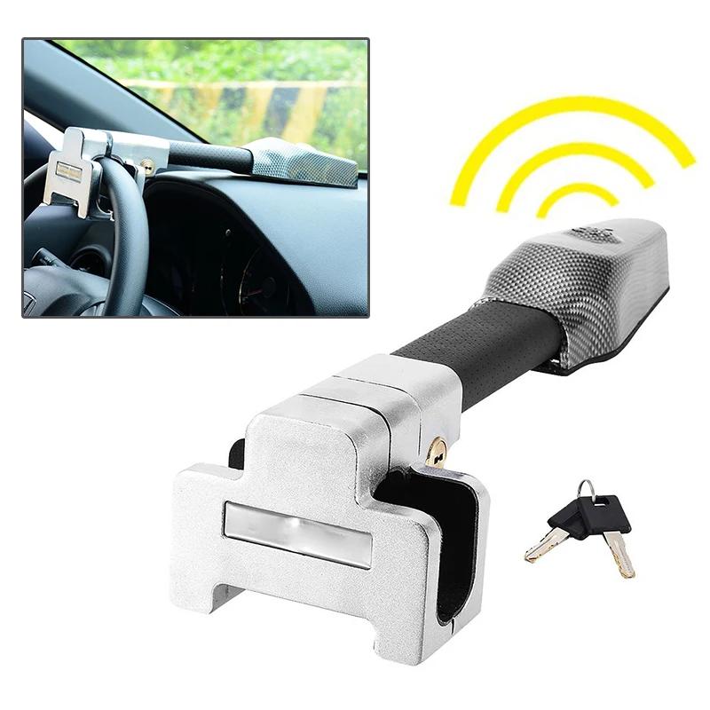 Serrure d'alarme de sécurité antivol universelle pour voiture, verrouillage de volant de voiture, ve