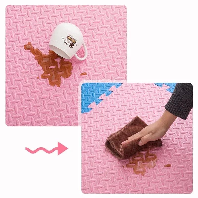 Tapis de jeu en mousse pour bébé, 12 pièces, tapis de Puzzle pour enfants, carreaux d'exercice imbri