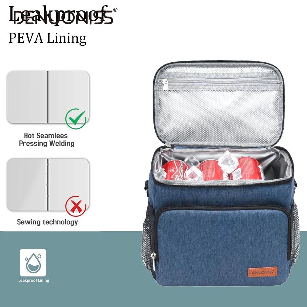 DENUONISS – sac à Lunch Portable de bureau, fourre-tout étanche, sac à main isotherme, sac thermique