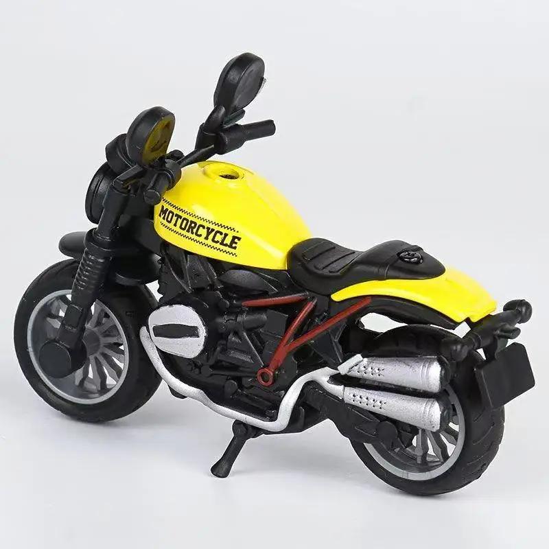 Jouets de modèle de moto, 1 pièce, Mini véhicules, accessoires de décoration pour garçon, voiture en