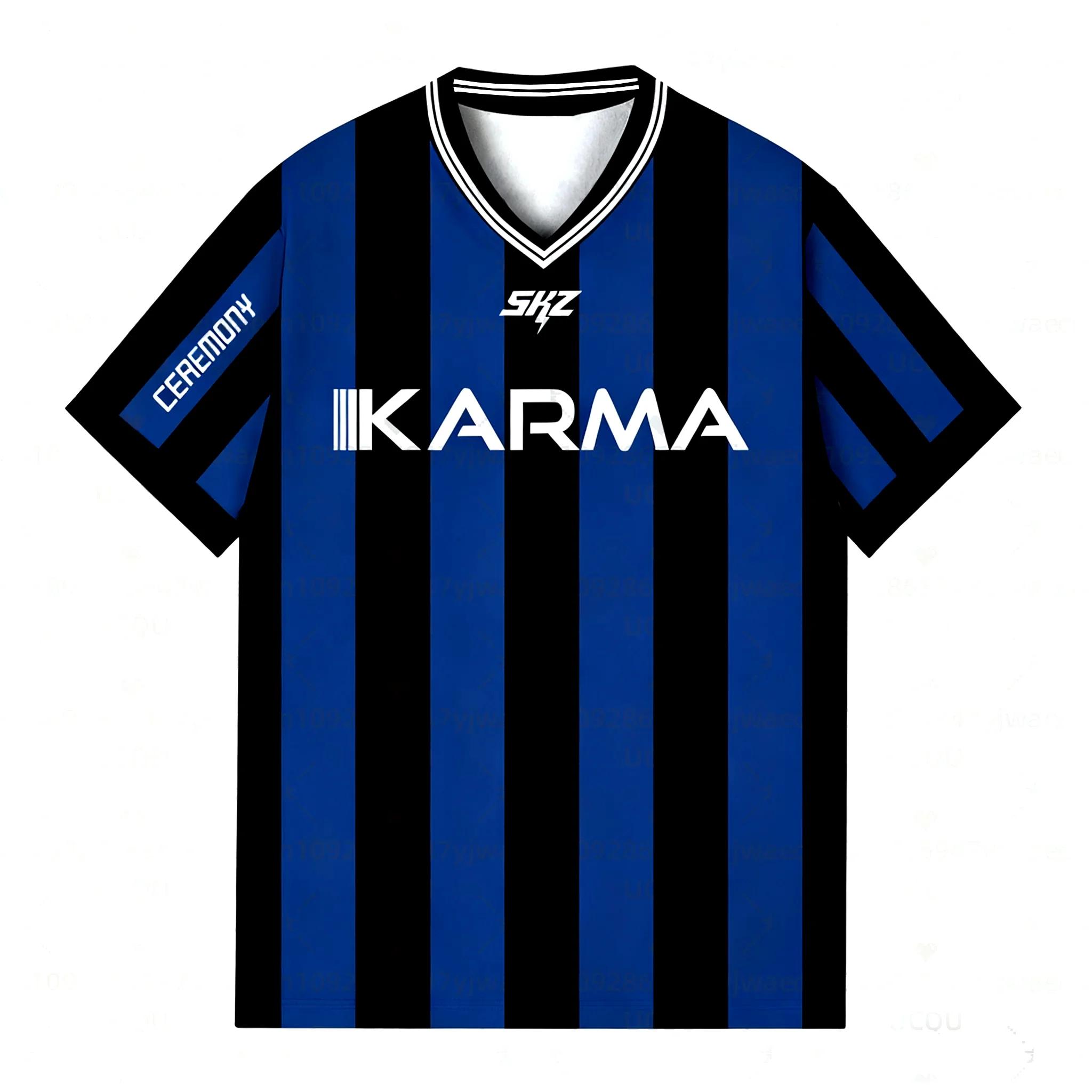 2025 KPOP rester KARMA Album Fans chemises de soutien FELIX BANGCHAN HYUNJIN Streetwear vêtements am