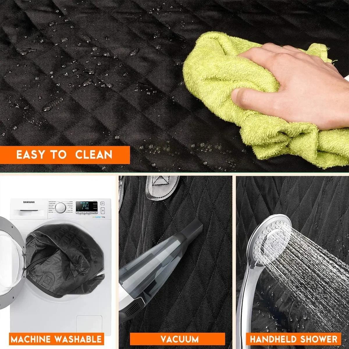 Housse de protection pour siège arrière de voiture pour chien, imperméable, résistante à la saleté, 