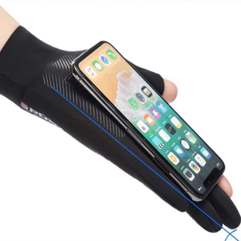 Gants de cyclisme antidérapants en soie glacée pour hommes et femmes, Sports de plein air d'été, Fit