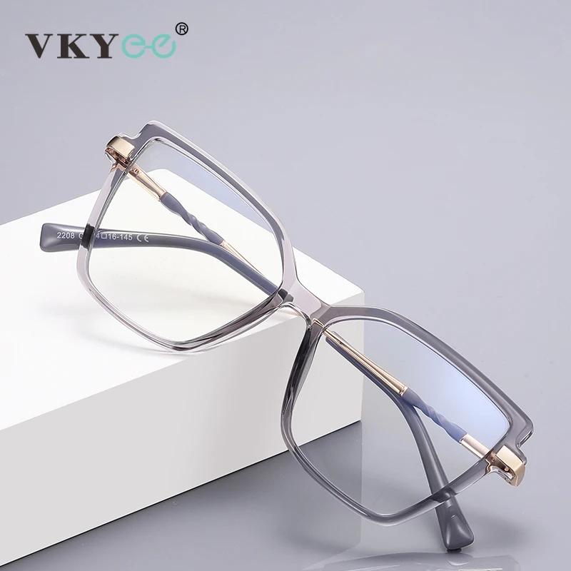 VICKY Design Simple à la mode grand cadre Anti-lumière bleue lunettes femmes lunettes de lecture per
