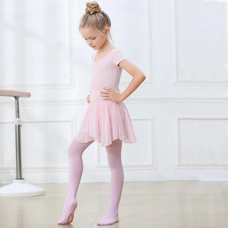 Collants de Ballet princesse pour bébés filles, collants de danse à haute élasticité avec trou, bas 