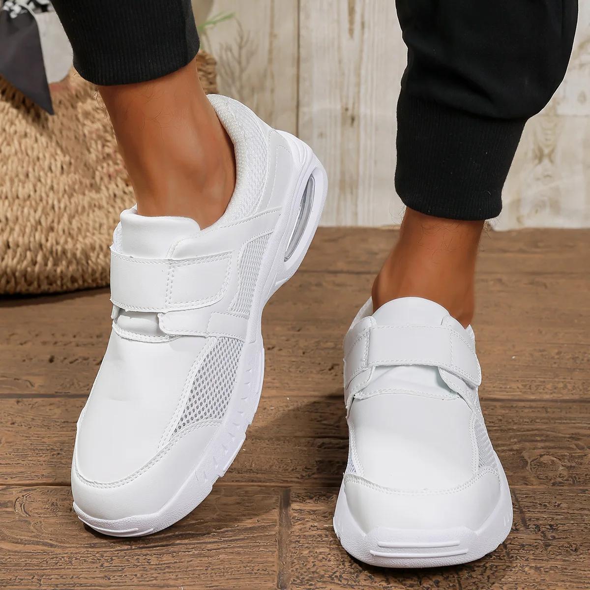 Chaussures d'allaitement blanches pures pour médecins, infirmières, travail d'hôpital, baskets en cu