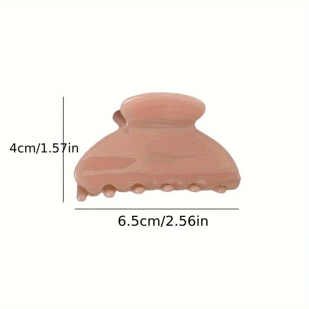 Pince à cheveux élégante en acétate, taille moyenne, douce, pince requin, accessoires pour cheveux p