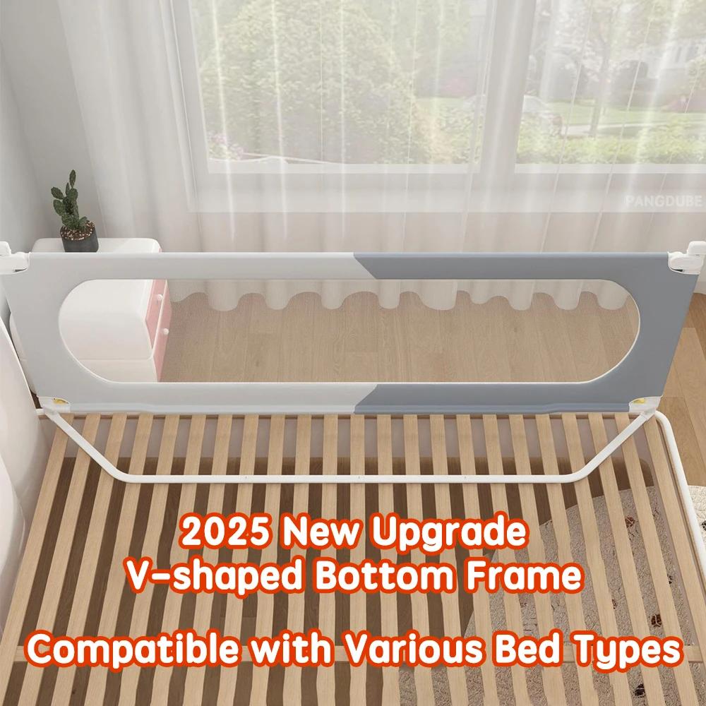 PANGDUpun1-Barrière de protection pour lit de bébé, garde-corps pour enfant, installation sans vis