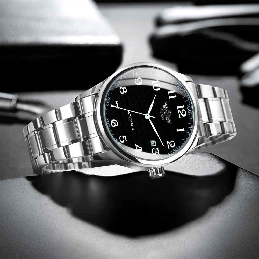 WINNER – montre d'affaires pour hommes, classique, rétro, automatique, mécanique, marque de luxe, br