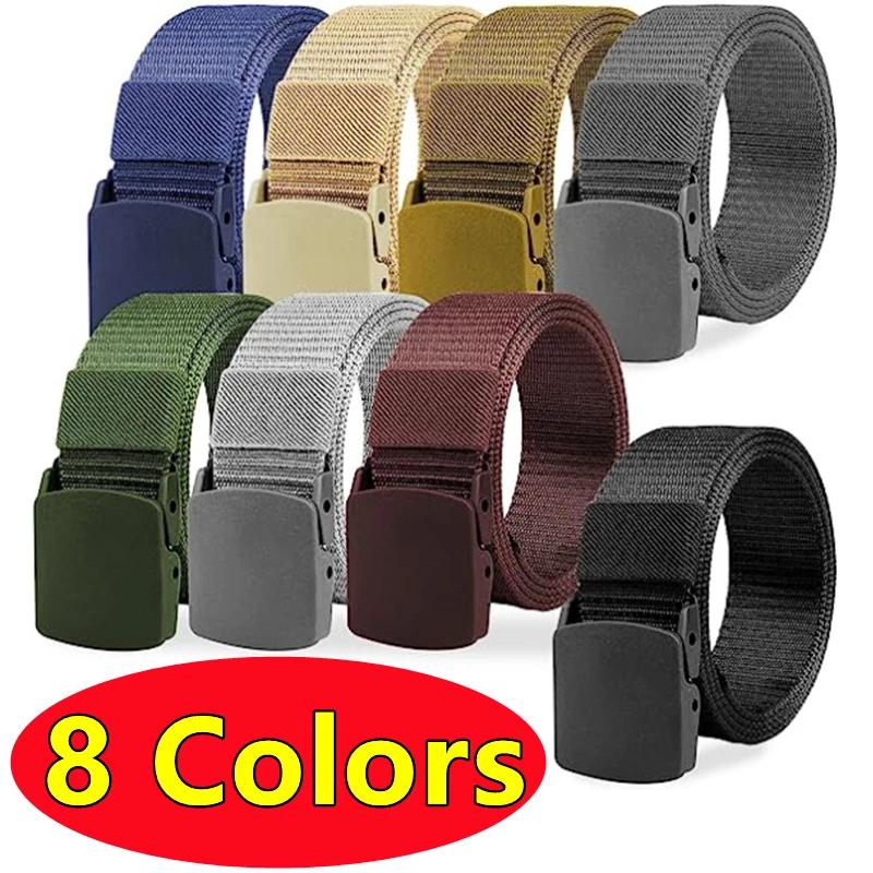 Ceintures militaires réglables en Nylon pour hommes et femmes, 8 couleurs, ceinture de taille tactiq