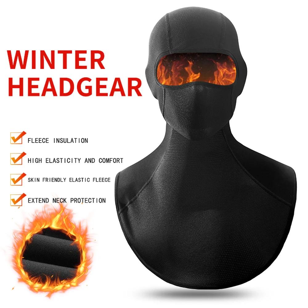 Couvre-tête chaud étendu pour l'extérieur, couvre-tête de moto, masque de doublure coupe-vent, masqu