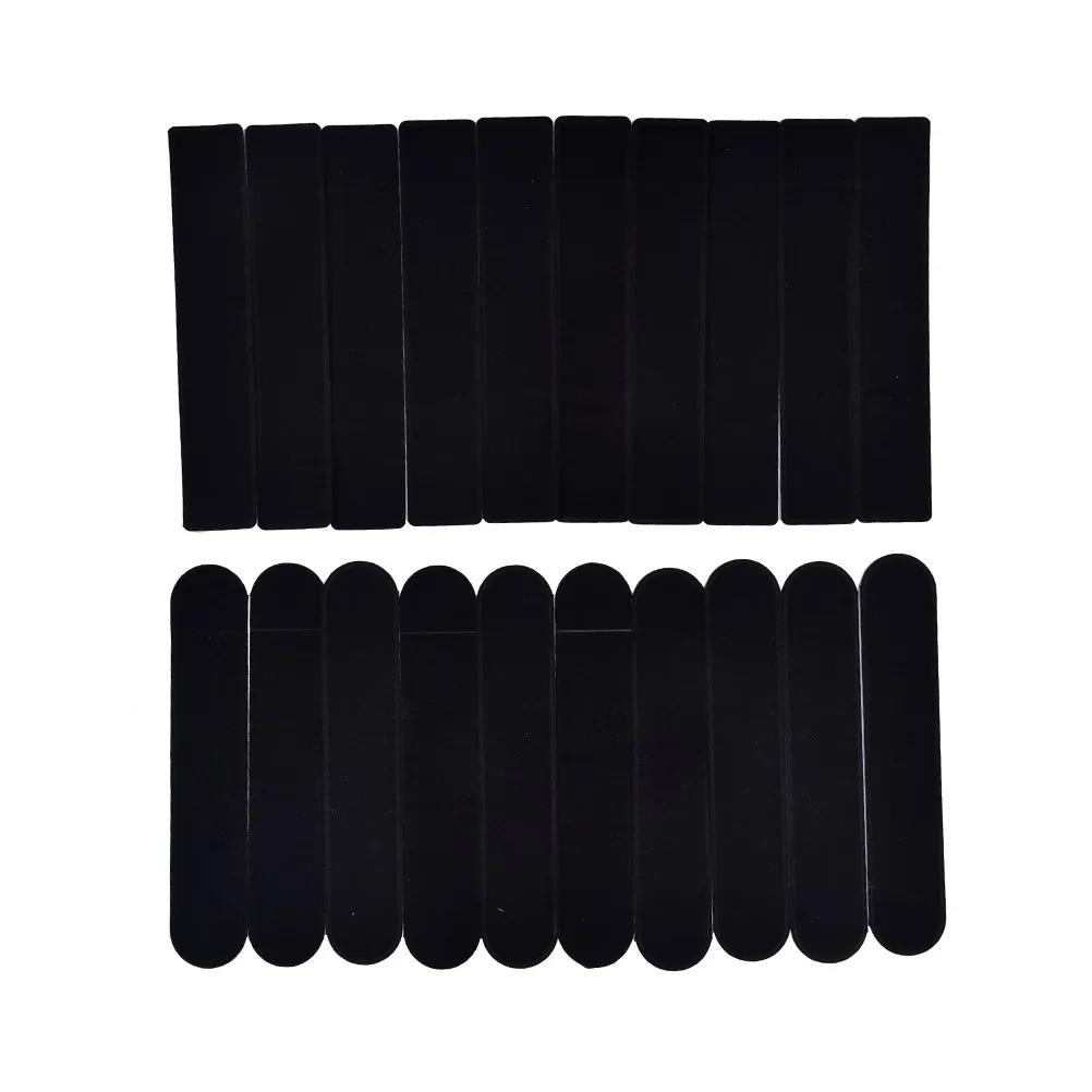 Étui à crayons en velours floqué de tension noire, poudre, sac d'emballage pour stylo, 10 pièces