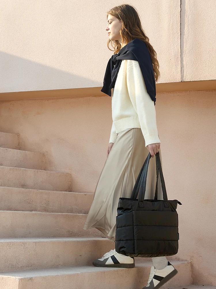 BAGSMART-Sac fourre-tout grande capacité pour femme, sac à main polyvalent, sac à provisions, sac de