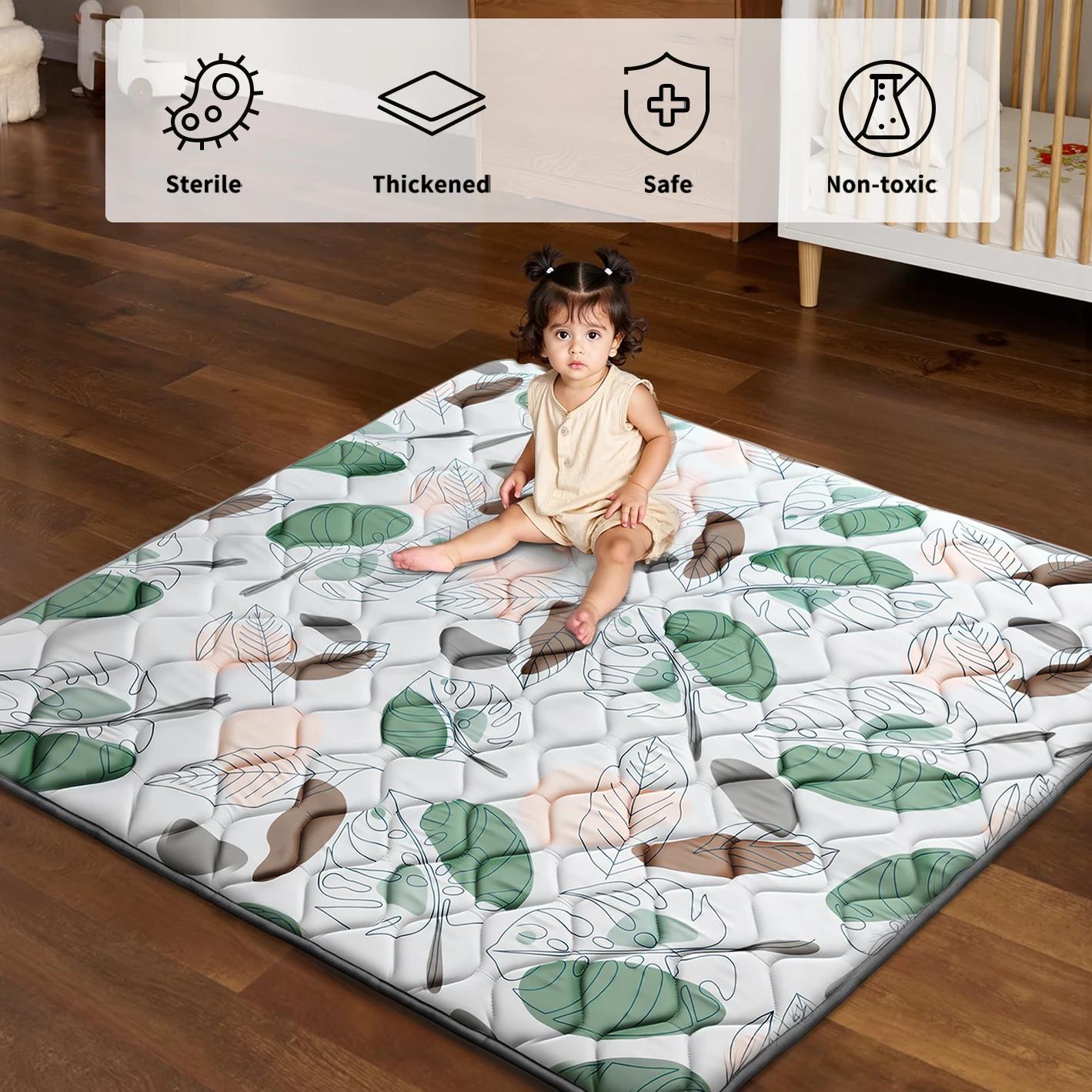 Tapis de jeu pour bébé, tapis d'éveil pour parc de jeu, tapis de jeu en mousse épaisse pour bébés et