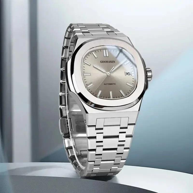 Nouveau 2025 montre automatique pour hommes lumineux homme montres bracelet en acier étanche montres