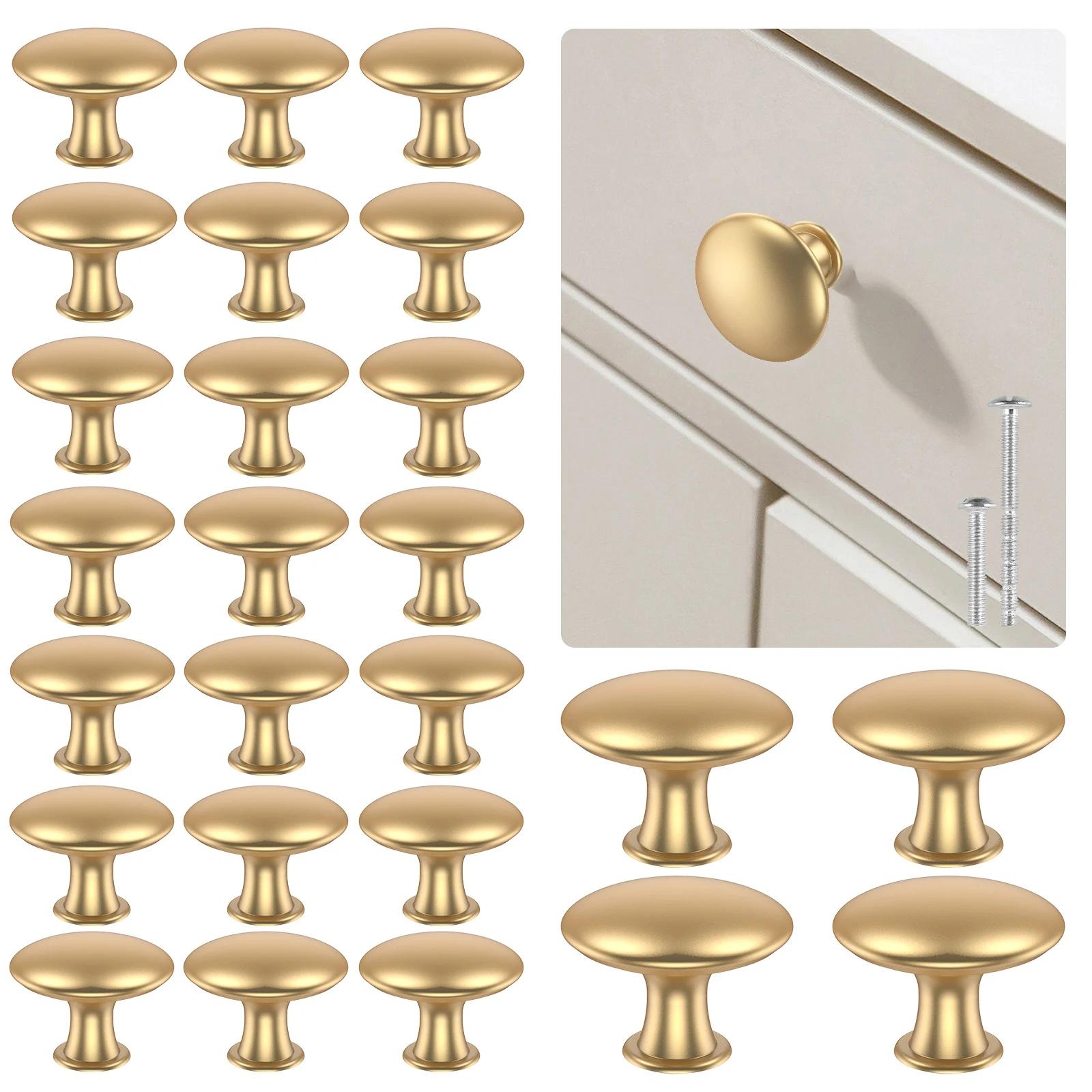 25 pièces ensemble de boutons de tiroir poignées d'armoire en alliage de Zinc boutons de commode en