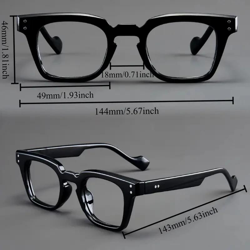 Un ensemble de 2 lunettes de lecture rondes et carrées vintage, adaptées aux hommes et aux femmes, c