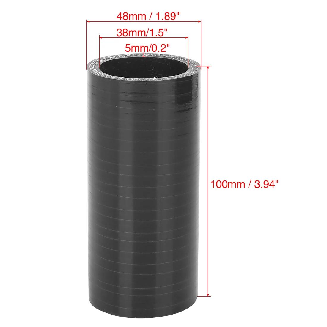 X Autohaux 30mm/38mm/40mm/45mm/50mm/55mm/60mm/65mm ID coupleur en Silicone droit renforcé pour tuyau