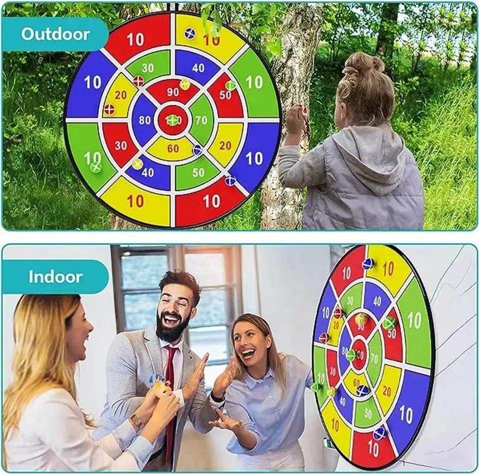 Grand jeu de fléchettes pour enfants avec balle collante de 74CM, jeu interactif familial, arithméti