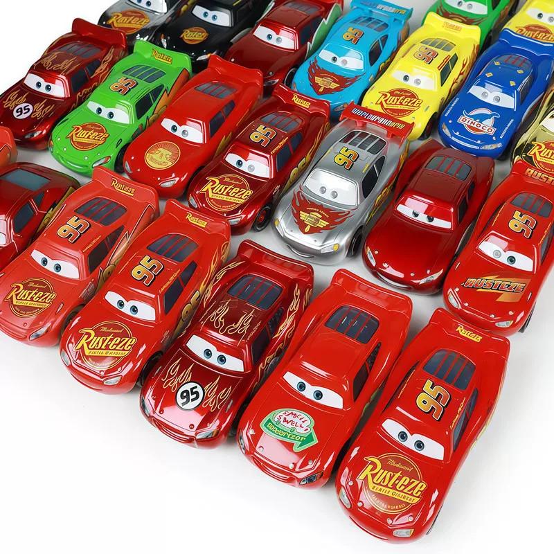 34 Styles voiture jouet Disney Pixar voitures de course Lightning McQueen 1:55 métal moulé sous pres