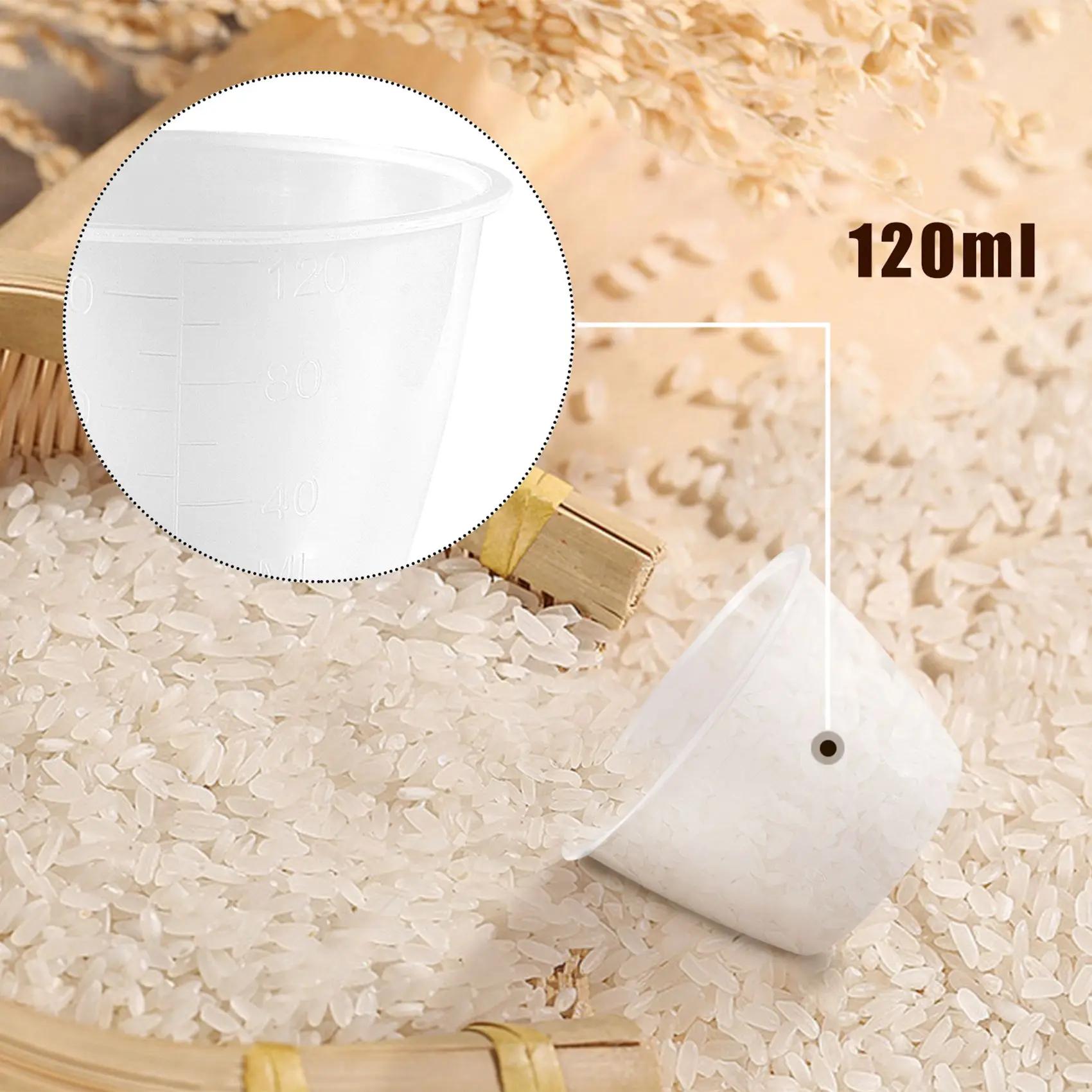 Tasse en plastique pour mesurer le riz, 120ml, blanc clair, pour cuiseur électrique, 2 pièces