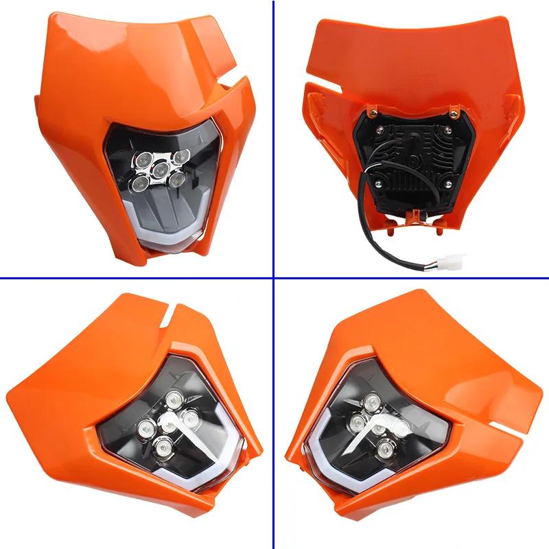 Pour KTM plaque de phare LED moto Enduro carénage EXC MX SX mèche phare pièces de vélo de saleté Sup