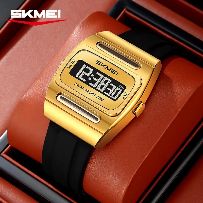 Montres de sport numériques multifonctionnelles à énergie solaire de luxe SKMEI 2563, horloge électr