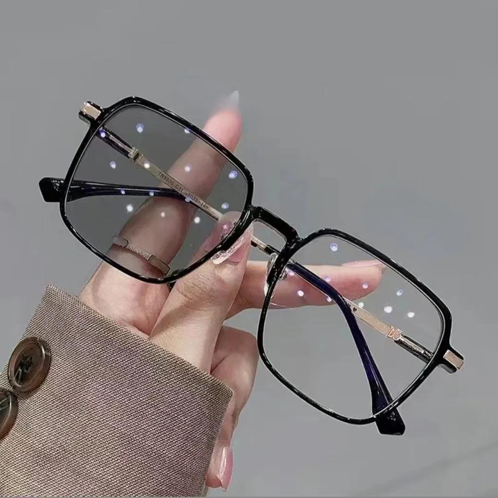 Plamis lunettes d'ordinateur photochromiques Anti-rayonnement en métal lunettes Anti lumière bleue u