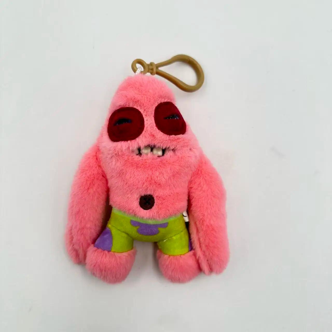 Jouets en peluche Porte-clés Kawaii Monstres Lapins Mignons Peluches en peluche Pendentifs Cadeaux E