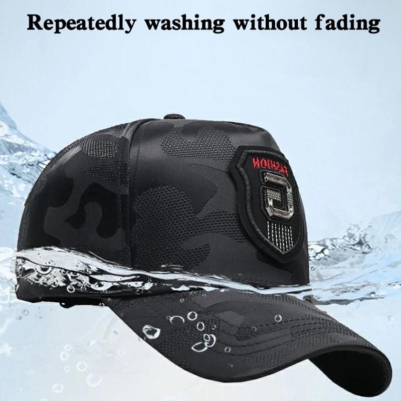 Casquette de baseball Big Head LyumabovTall Crown CamSolomon pour homme, casquette à visière, chapea