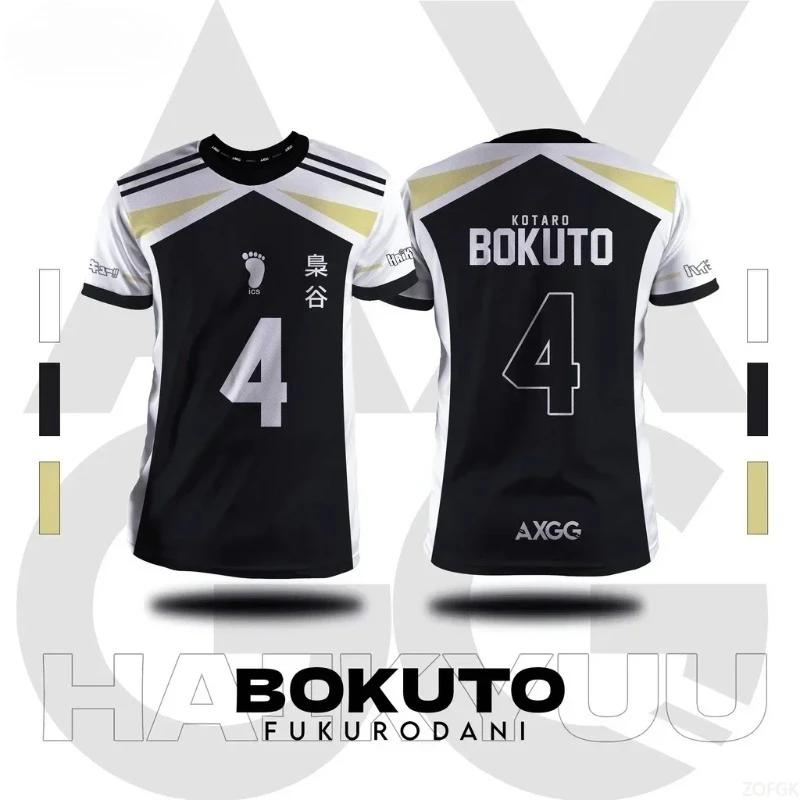 Haikyuu Fukurodani Bokuto Anime hommes T-Shirts 2025 nouvelle mode d'été maillot décontracté col ron