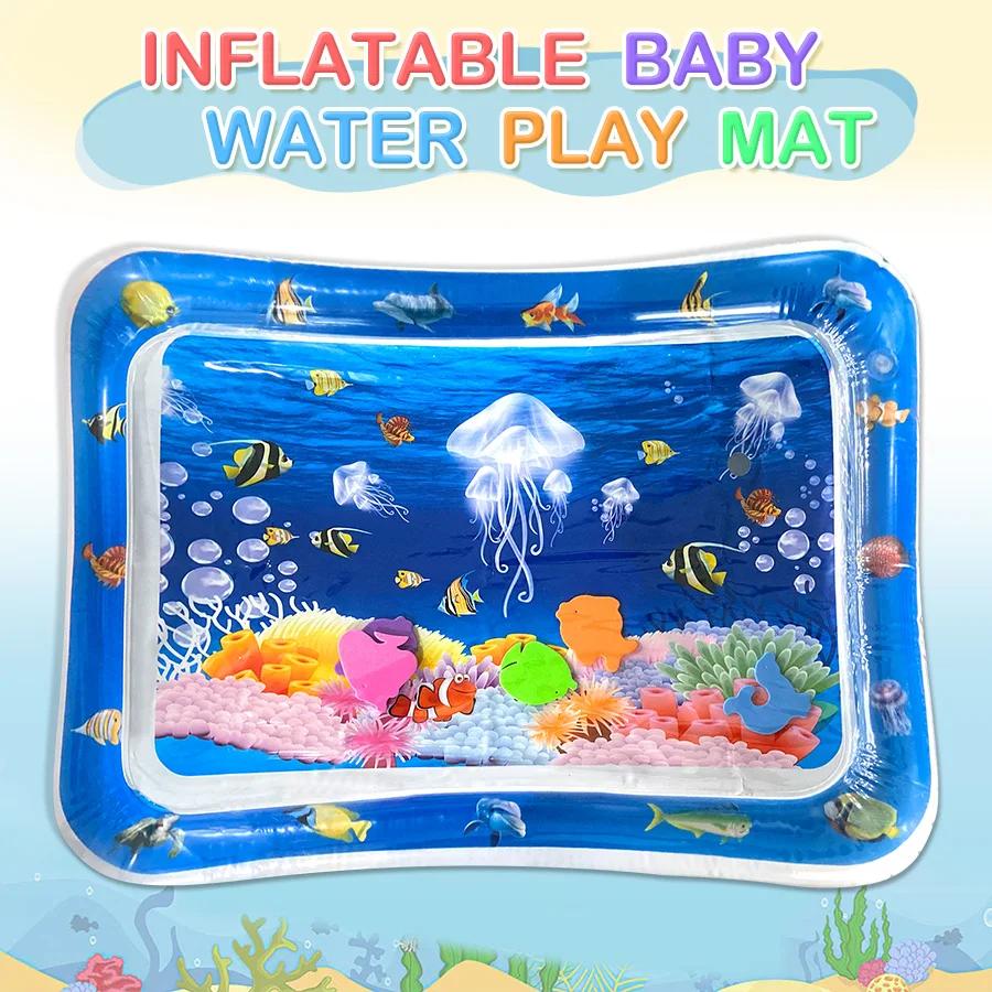 Tapis de jeu d'eau pour bébé, coussin gonflable en PVC pour nourrissons, temps du ventre, coussin d'